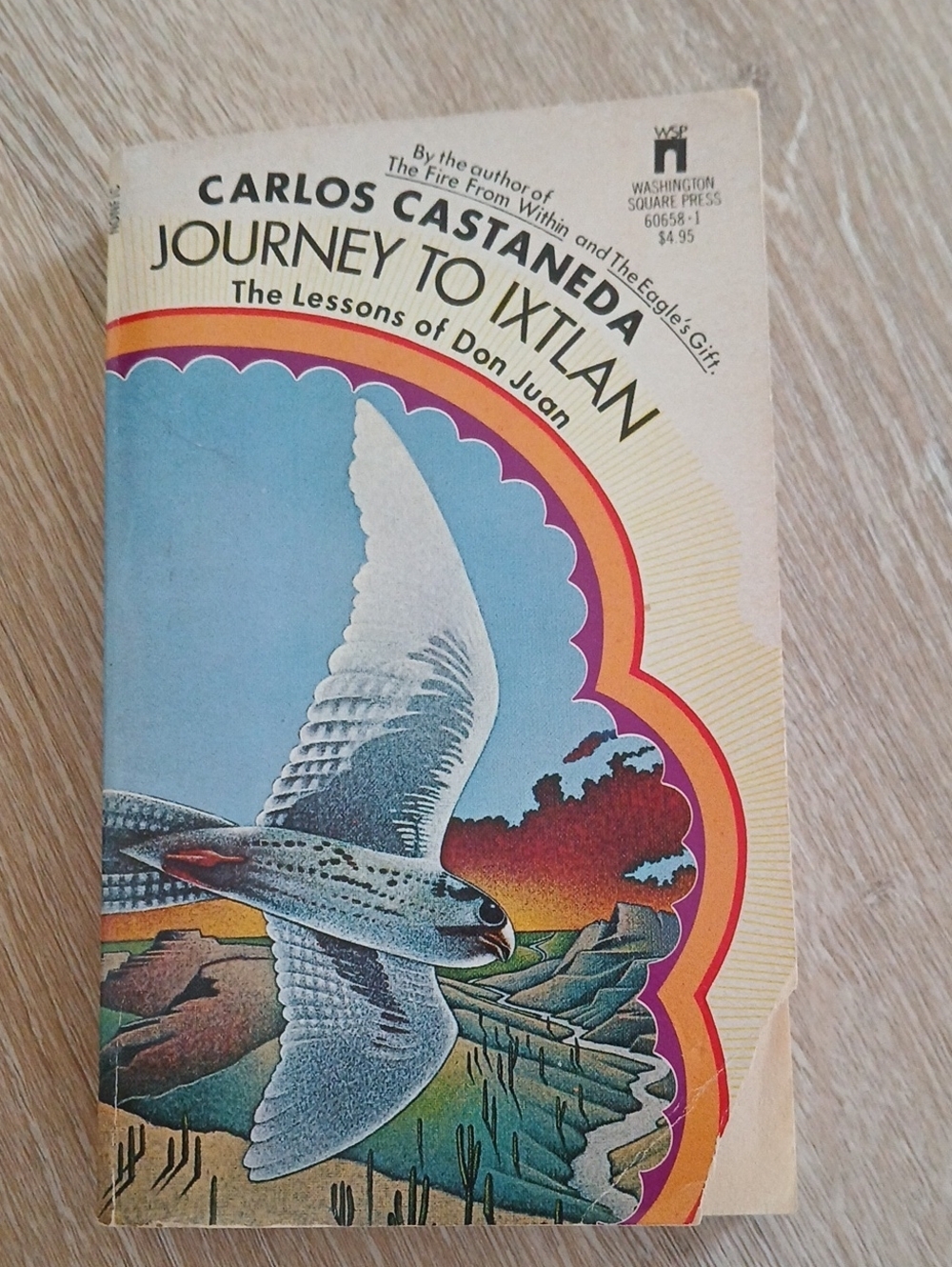 VTG Carlos Castaneda "Journey To Ixtlan" Paperback Pocket Books 1972 Price $4.95